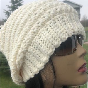 Cream hat/white hat/Slouchy Hat/Slouchy Hat